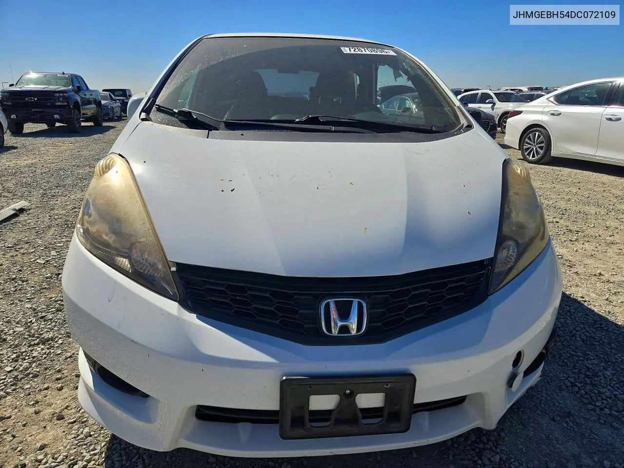 2013 HONDA FIT VIN JHMGEBH54DC072109 — фото 5