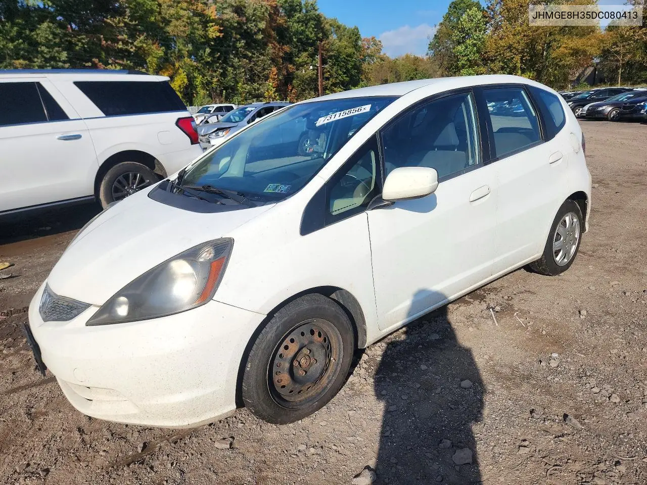 HONDA FIT 2013, VIN JHMGE8H35DC080413