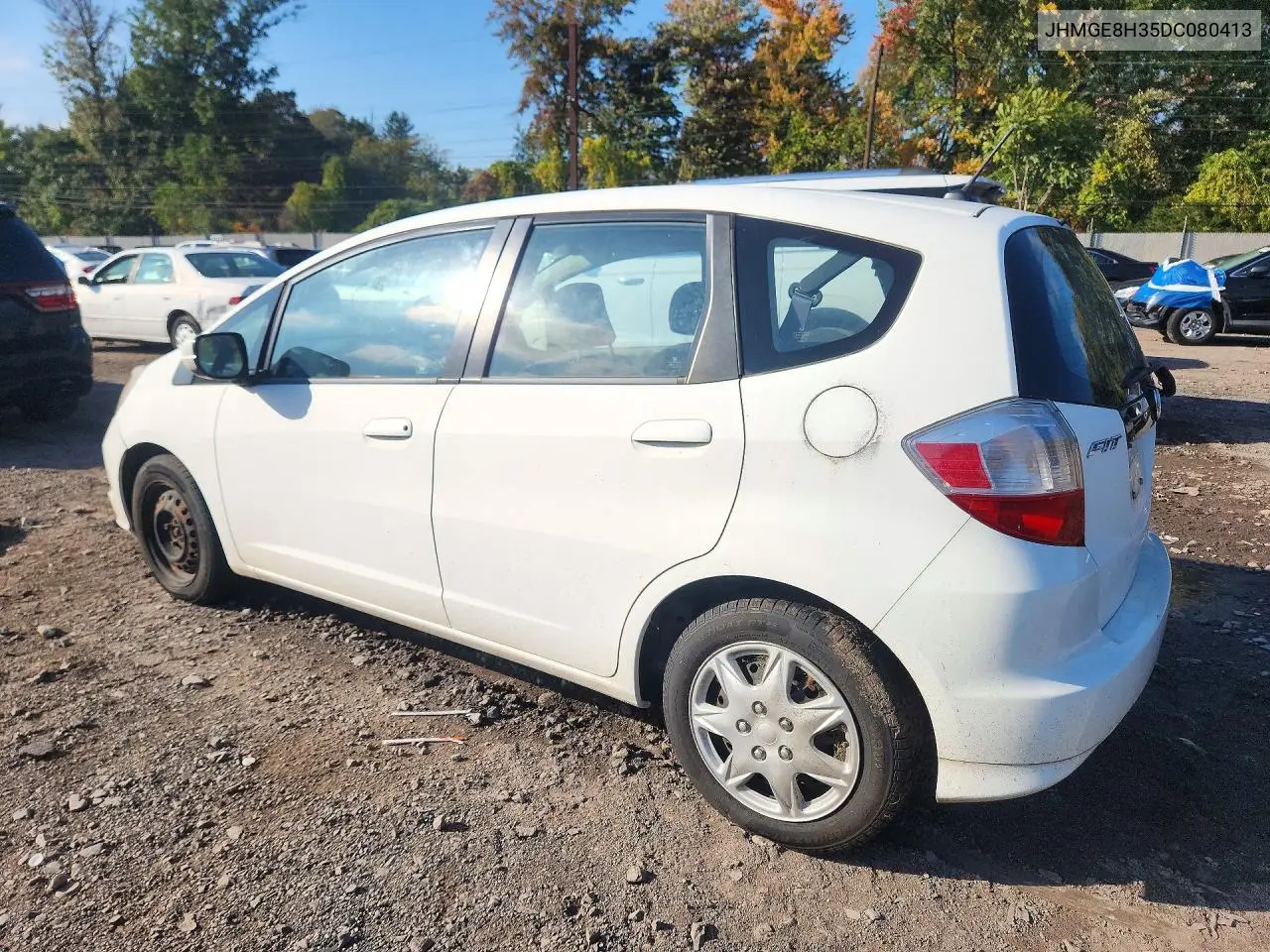 2013 HONDA FIT VIN JHMGE8H35DC080413 — фото 2
