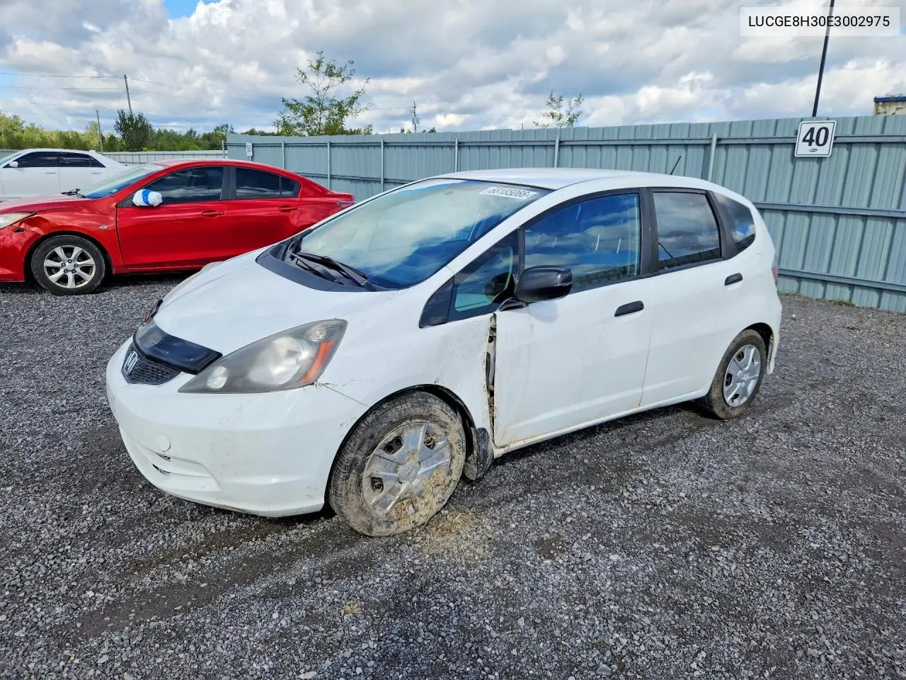 HONDA FIT 2014, VIN LUCGE8H30E3002975