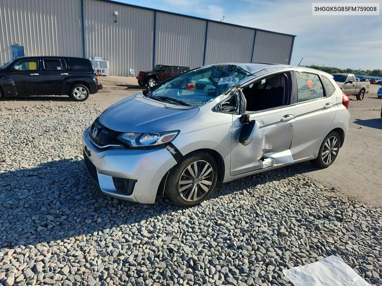 HONDA FIT 2015, VIN 3HGGK5G85FM759008