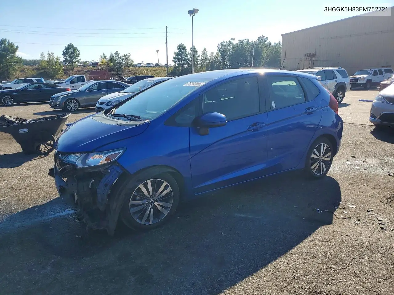 HONDA FIT 2015, VIN 3HGGK5H83FM752721