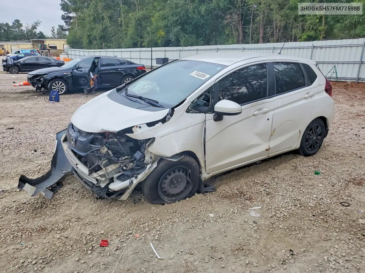HONDA FIT 2015, VIN 3HGGK5H57FM775988