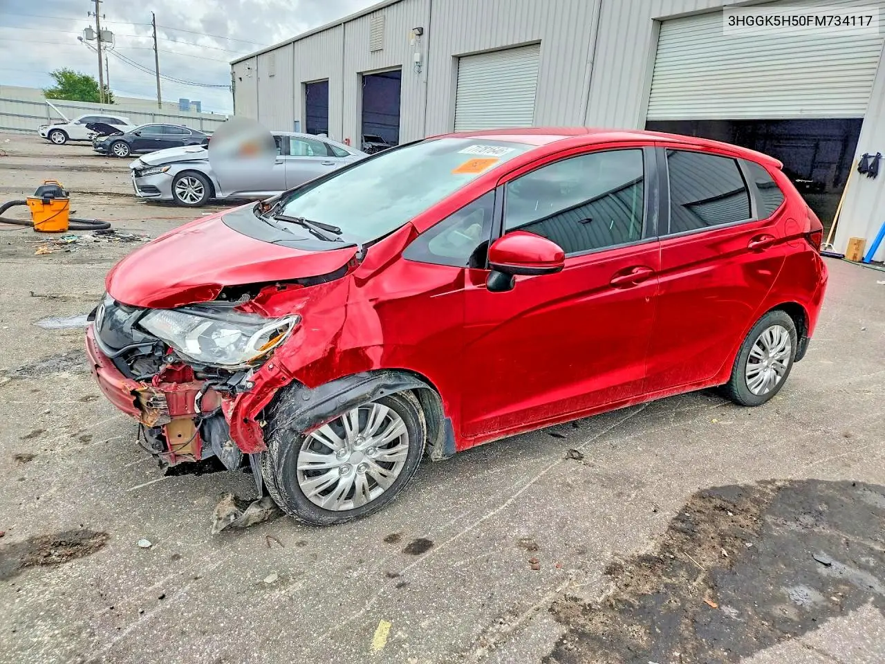HONDA FIT 2015, VIN 3HGGK5H50FM734117