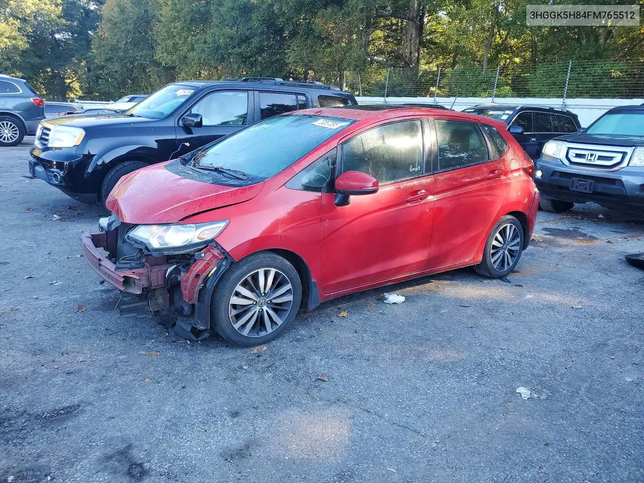 HONDA FIT 2015, VIN 3HGGK5H84FM765512