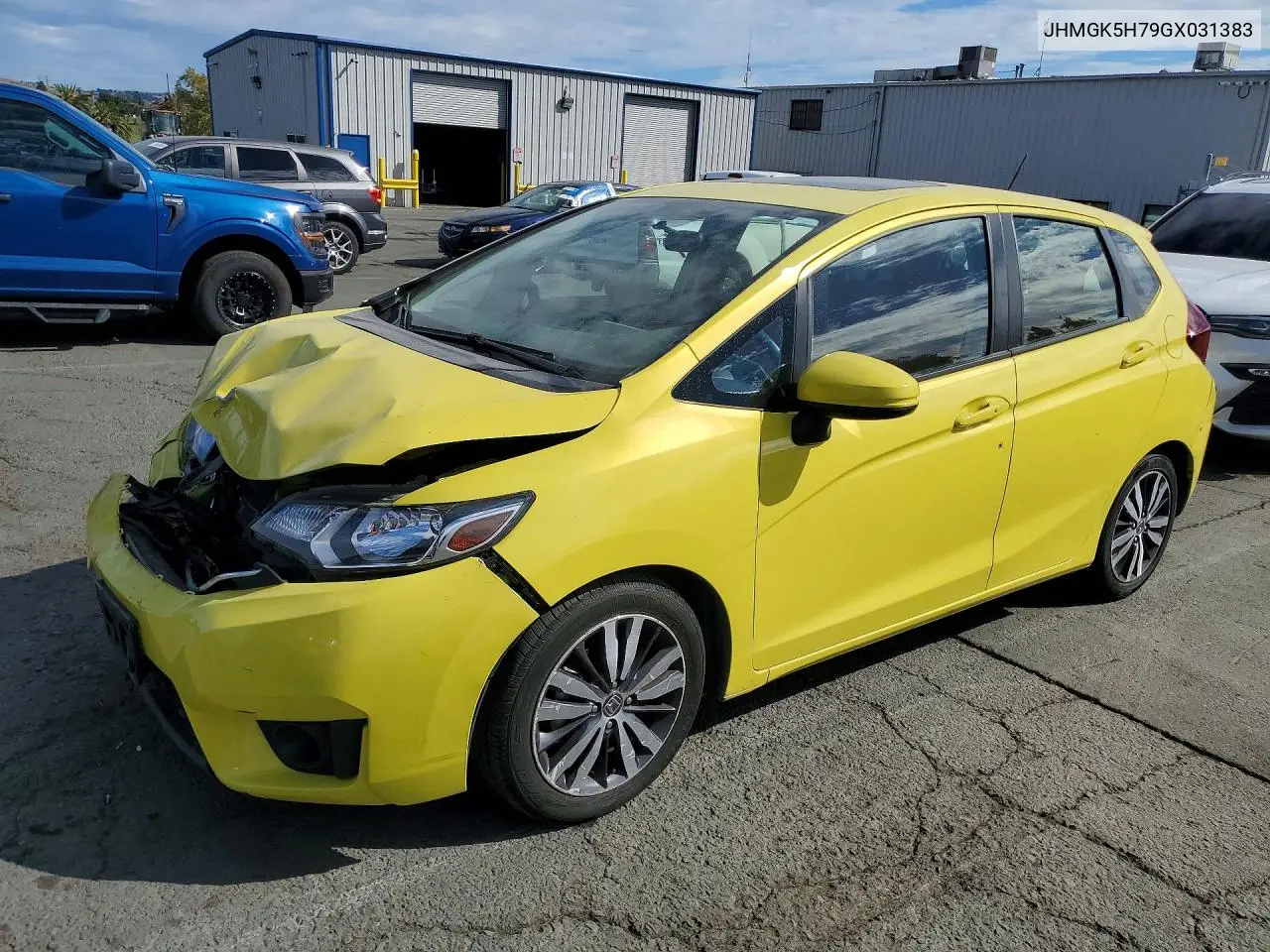 HONDA FIT 2016, VIN JHMGK5H79GX031383