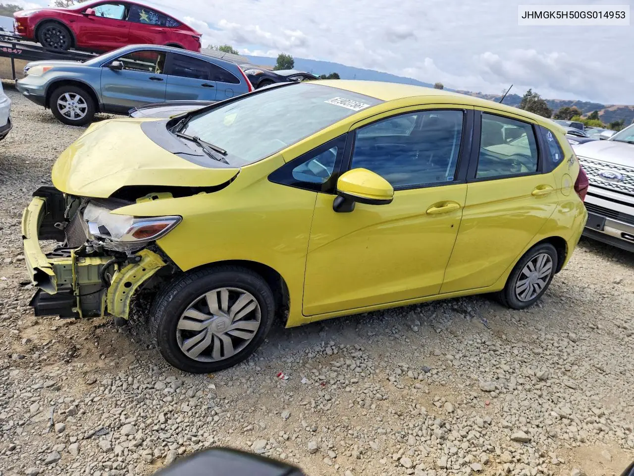 HONDA FIT 2016, VIN JHMGK5H50GS014953