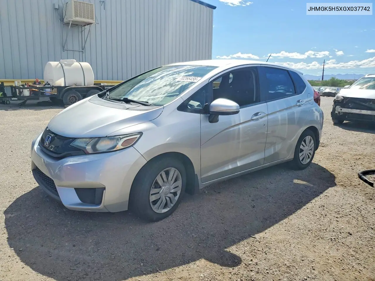 HONDA FIT 2016, VIN JHMGK5H5XGX037742