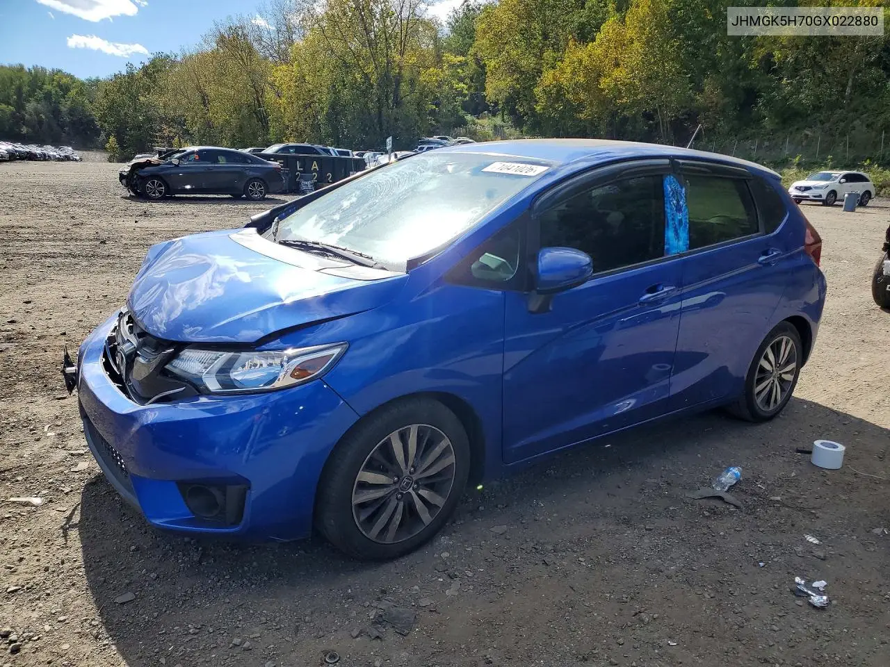 HONDA FIT 2016, VIN JHMGK5H70GX022880