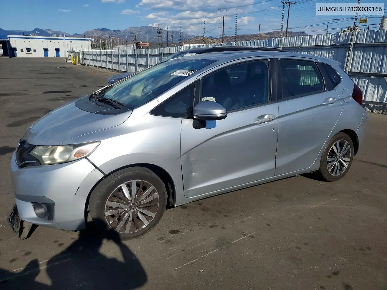 HONDA FIT 2016, VIN JHMGK5H78GX039166