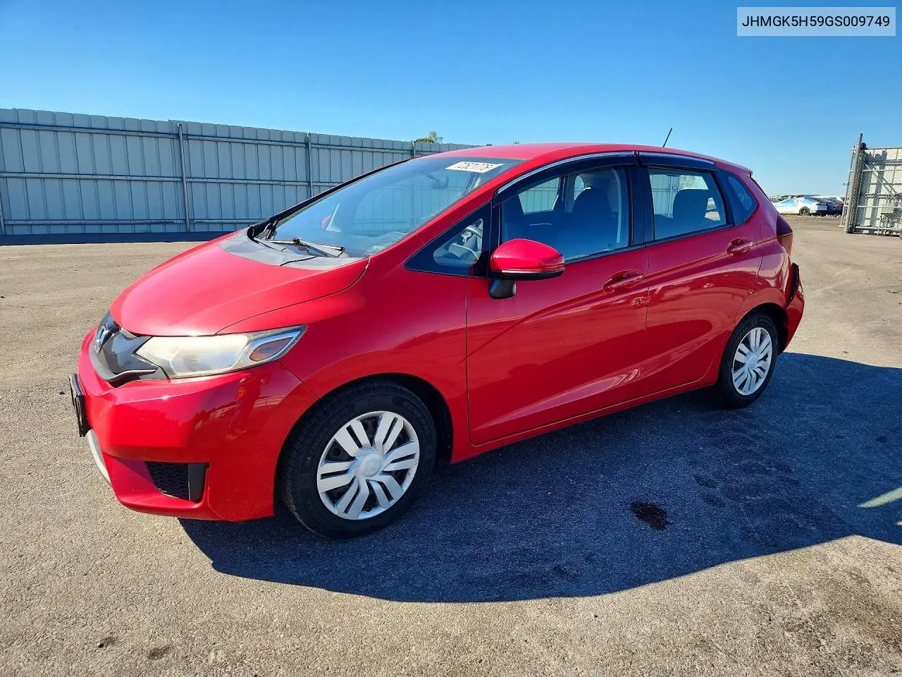 HONDA FIT 2016, VIN JHMGK5H59GS009749
