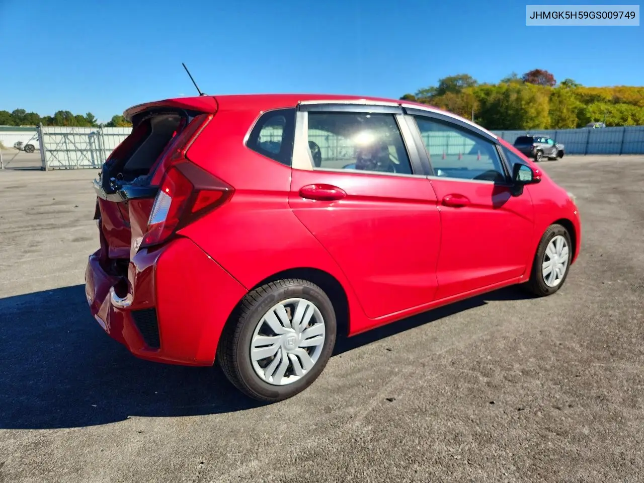 2016 HONDA FIT VIN JHMGK5H59GS009749 — фото 3