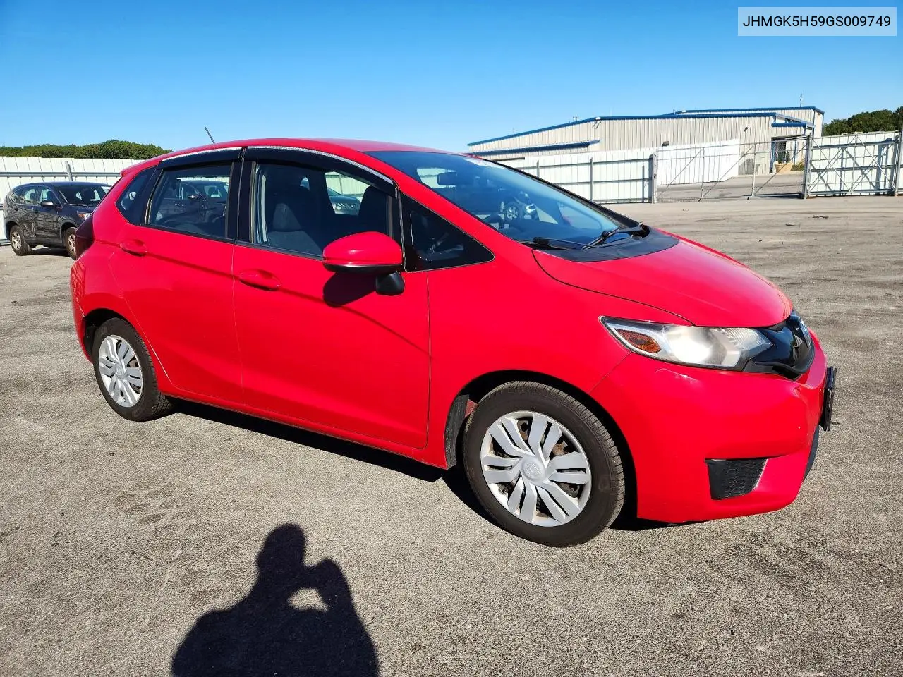 2016 HONDA FIT VIN JHMGK5H59GS009749 — фото 4