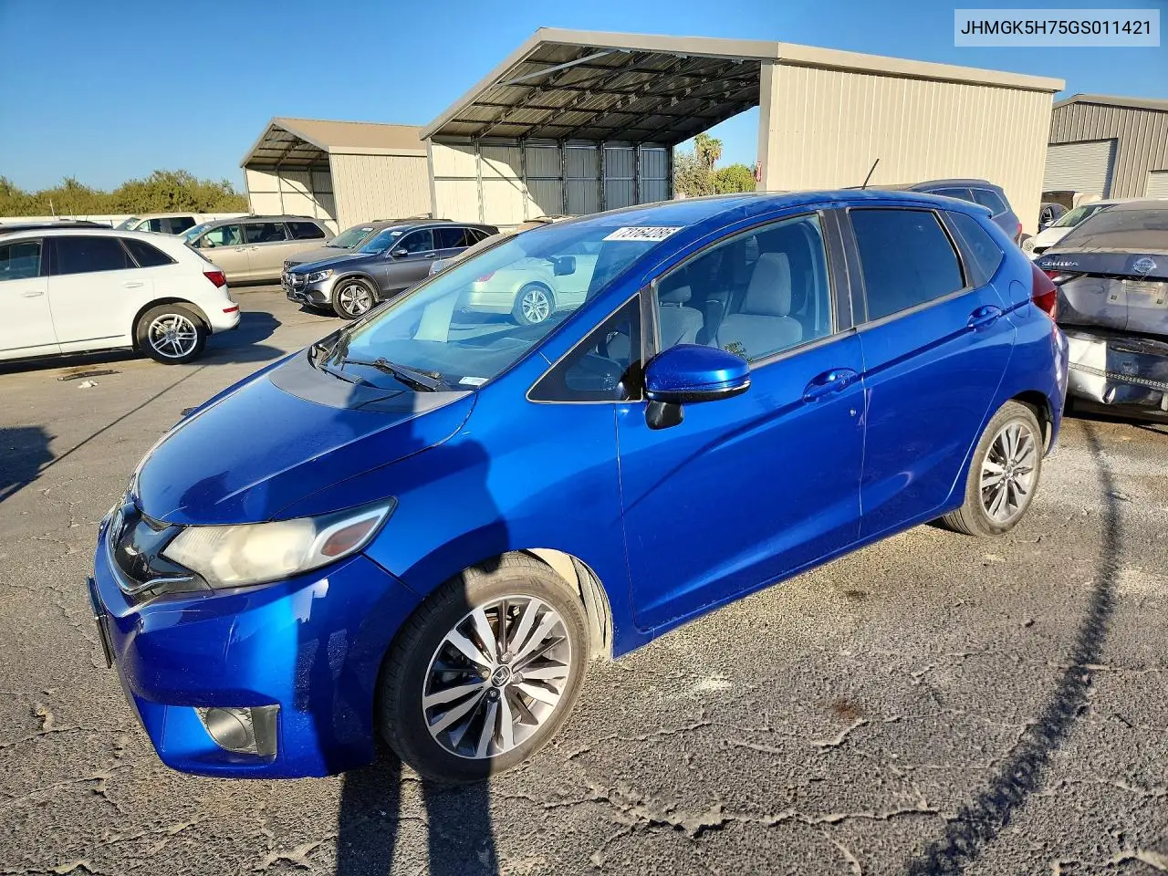 HONDA FIT 2016, VIN JHMGK5H75GS011421