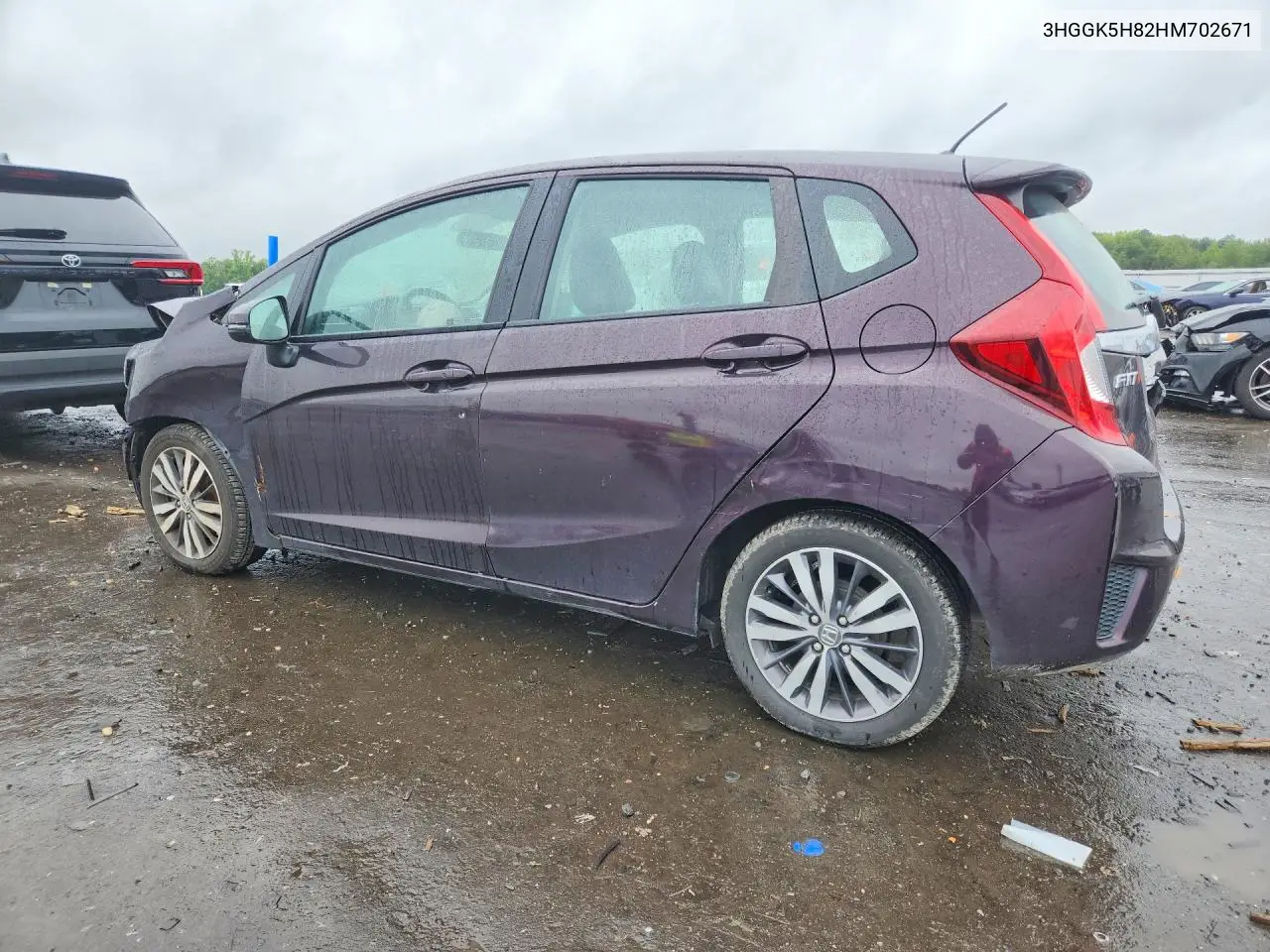 2017 HONDA FIT VIN 3HGGK5H82HM702671 — фото 2