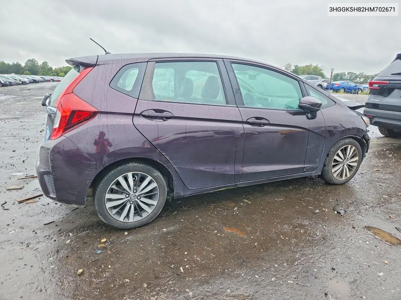 2017 HONDA FIT VIN 3HGGK5H82HM702671 — фото 3