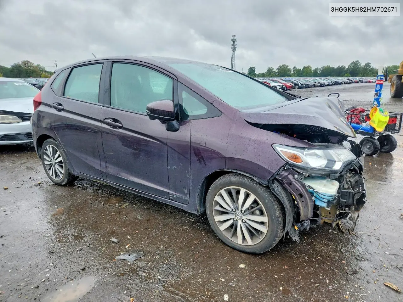 2017 HONDA FIT VIN 3HGGK5H82HM702671 — фото 4
