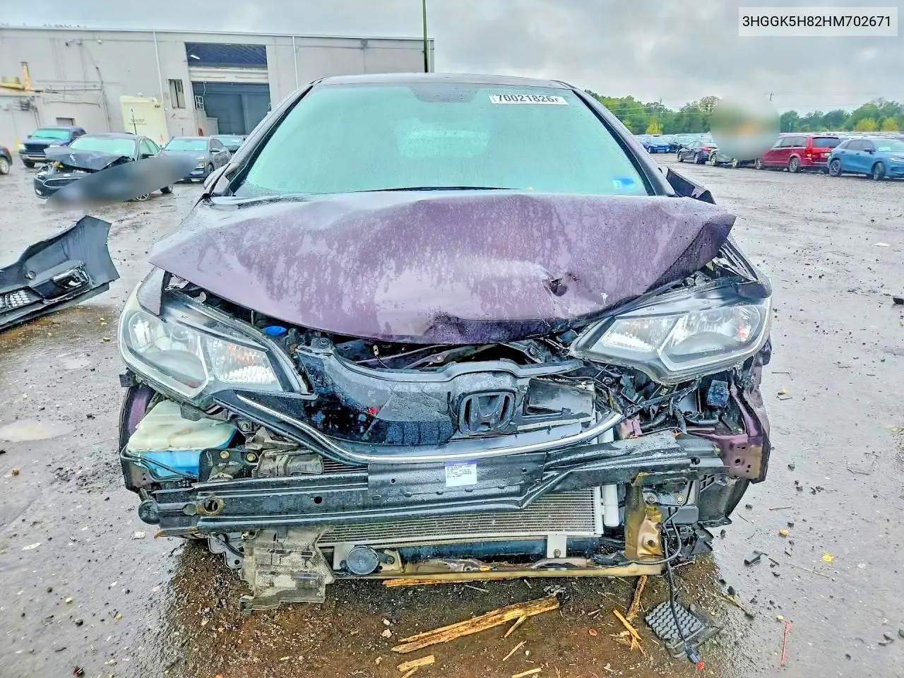2017 HONDA FIT VIN 3HGGK5H82HM702671 — фото 5