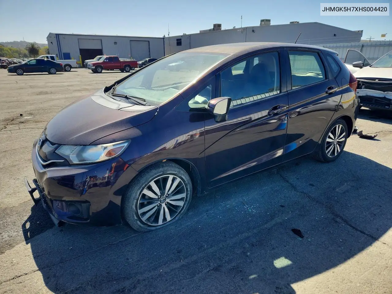 HONDA FIT 2017, VIN JHMGK5H7XHS004420