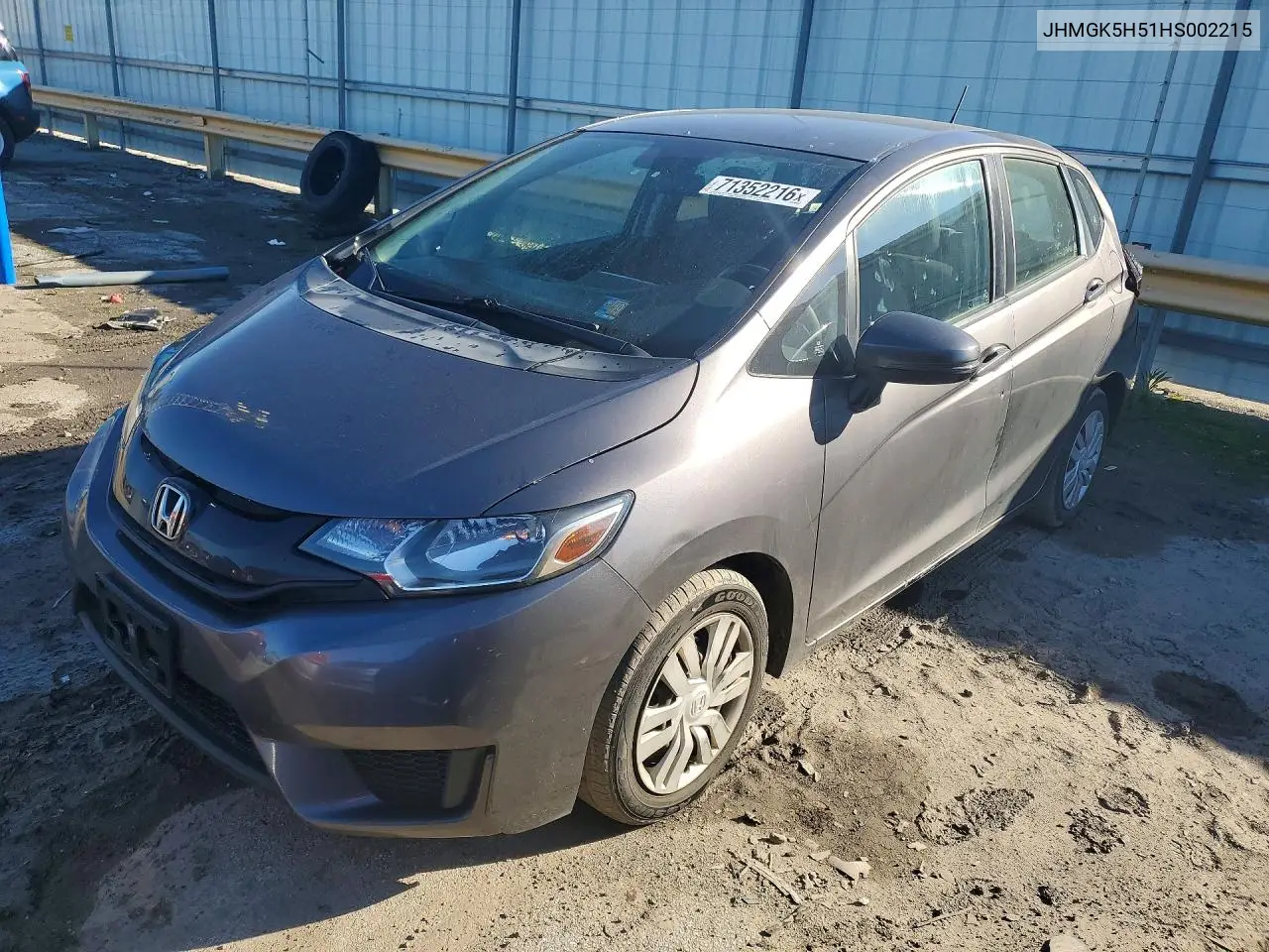 HONDA FIT 2017, VIN JHMGK5H51HS002215
