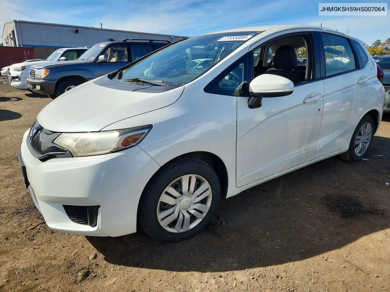 HONDA FIT 2017, VIN JHMGK5H59HS007064