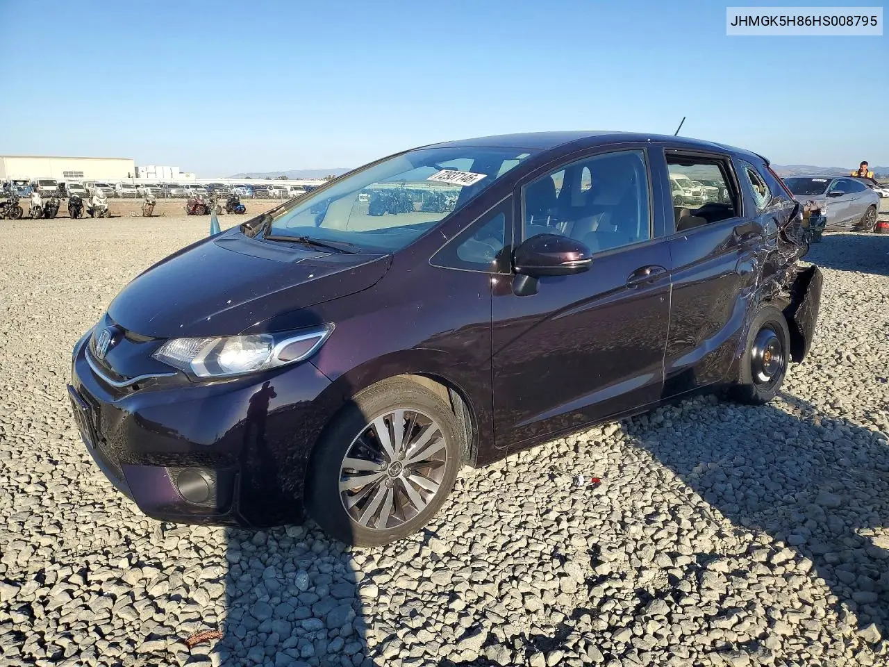 HONDA FIT 2017, VIN JHMGK5H86HS008795