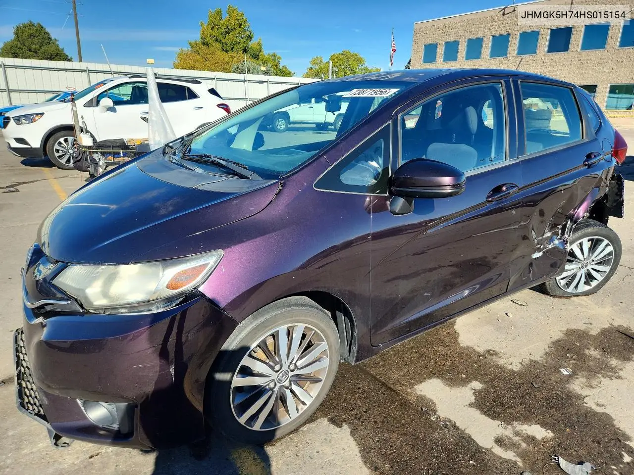 HONDA FIT 2017, VIN JHMGK5H74HS015154
