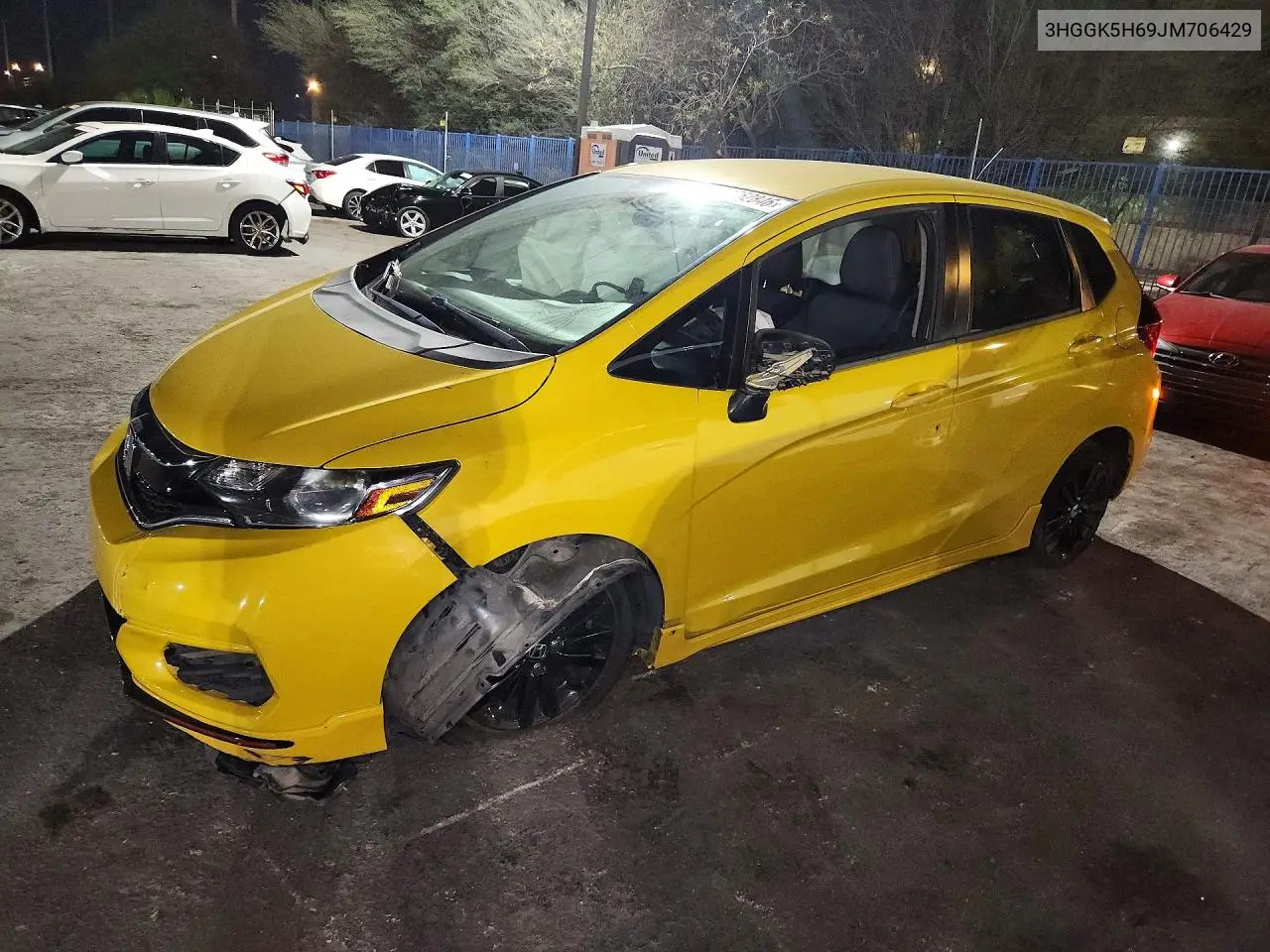 HONDA FIT 2018, VIN 3HGGK5H69JM706429