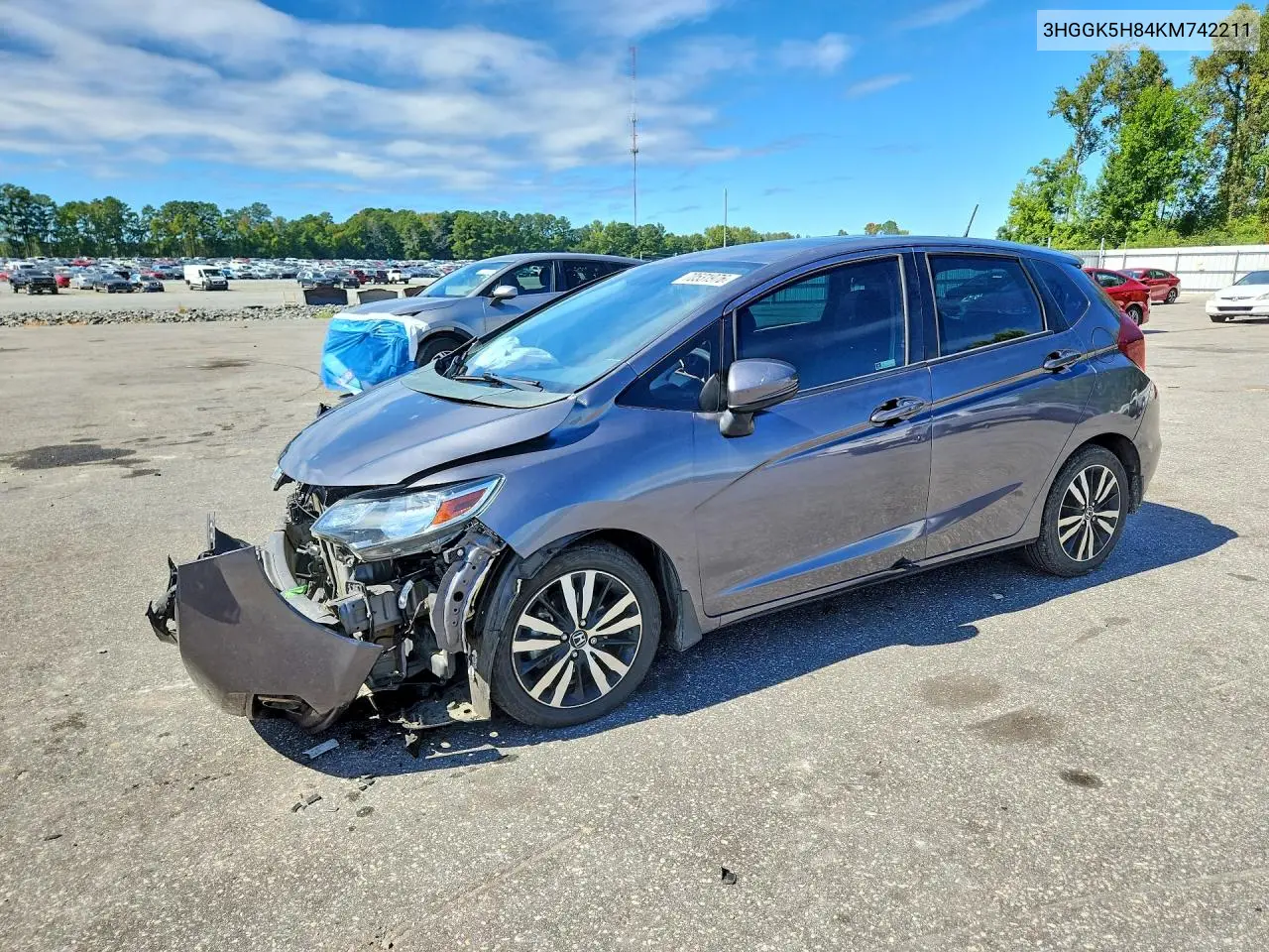 HONDA FIT 2019, VIN 3HGGK5H84KM742211
