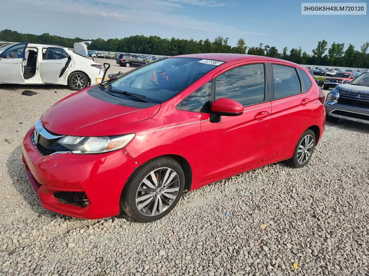HONDA FIT 2020, VIN 3HGGK5H43LM720120
