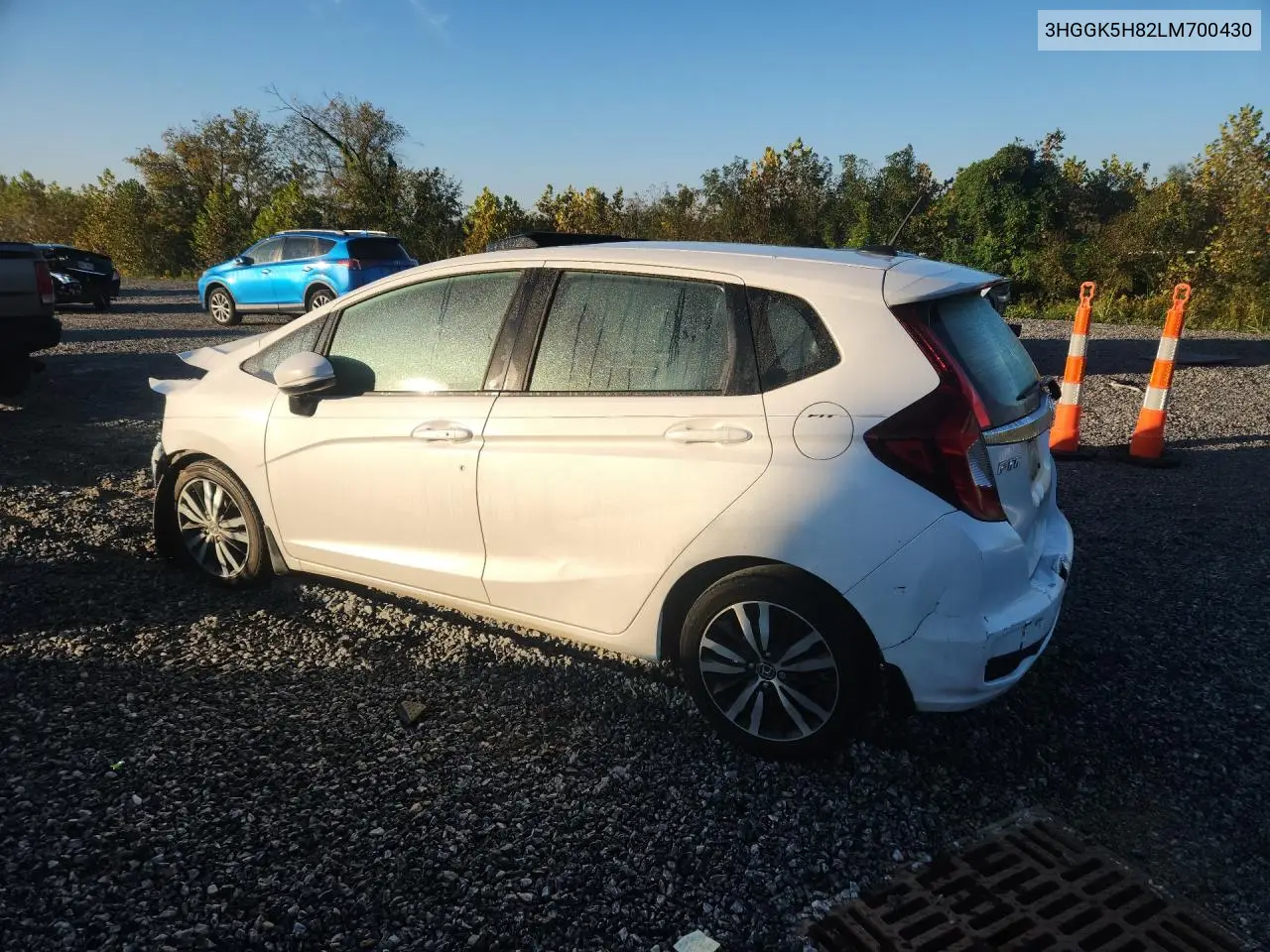 2020 HONDA FIT VIN 3HGGK5H82LM700430 — фото 2