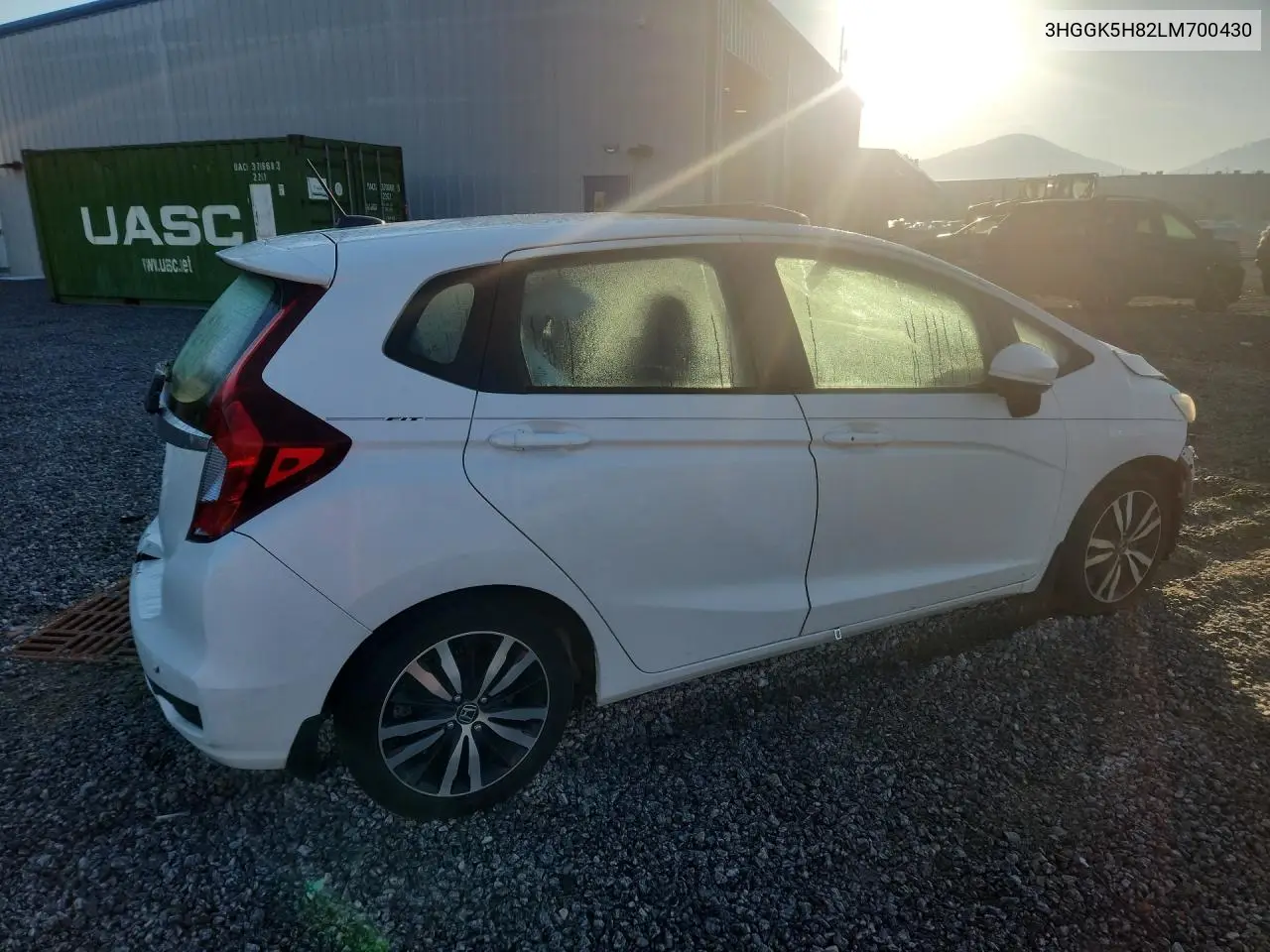 2020 HONDA FIT VIN 3HGGK5H82LM700430 — фото 3