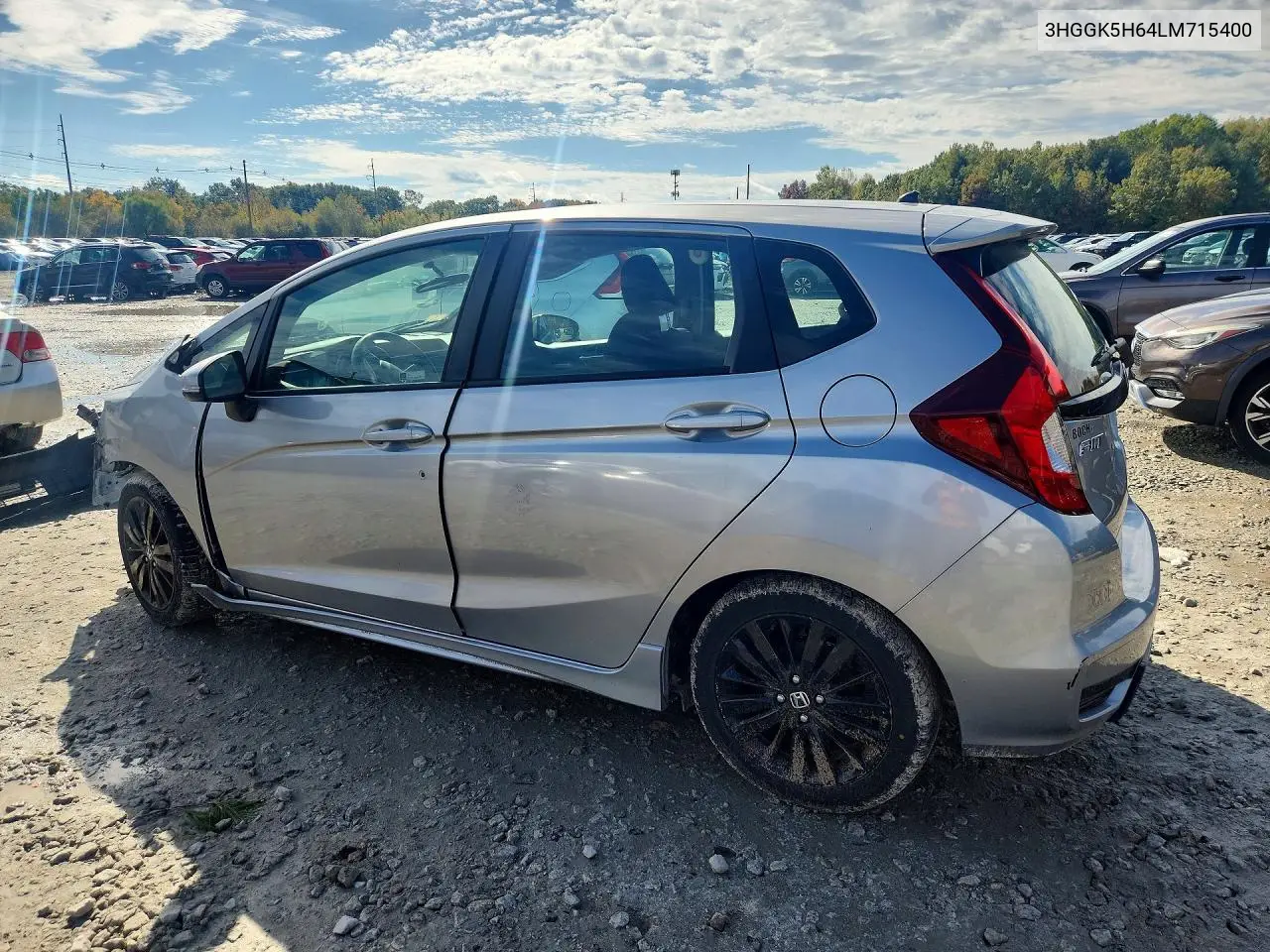 2020 HONDA FIT VIN 3HGGK5H64LM715400 — фото 2