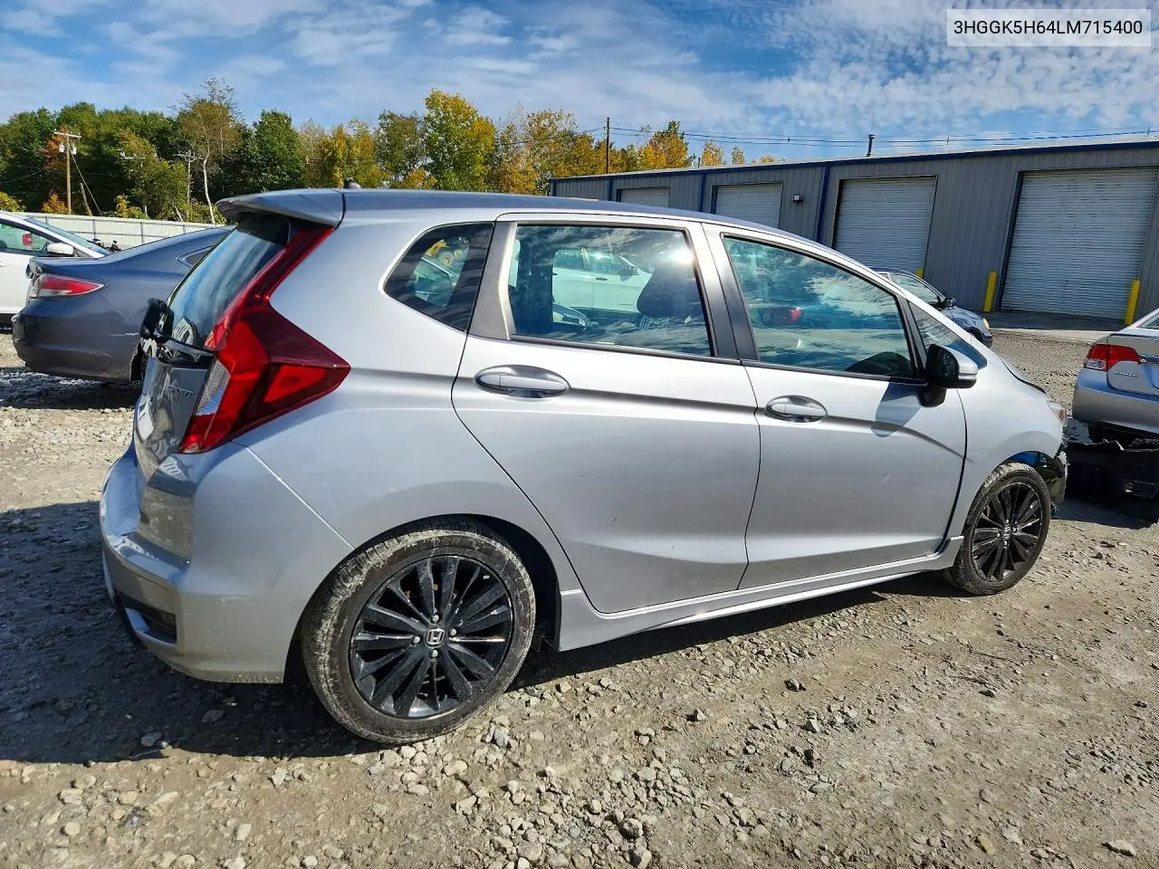 2020 HONDA FIT VIN 3HGGK5H64LM715400 — фото 3