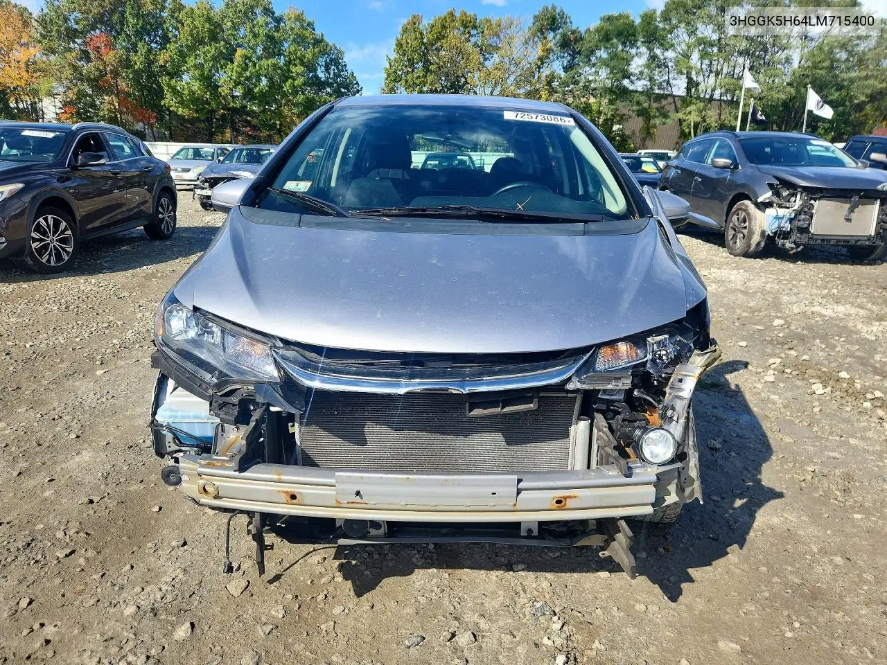 2020 HONDA FIT VIN 3HGGK5H64LM715400 — фото 5