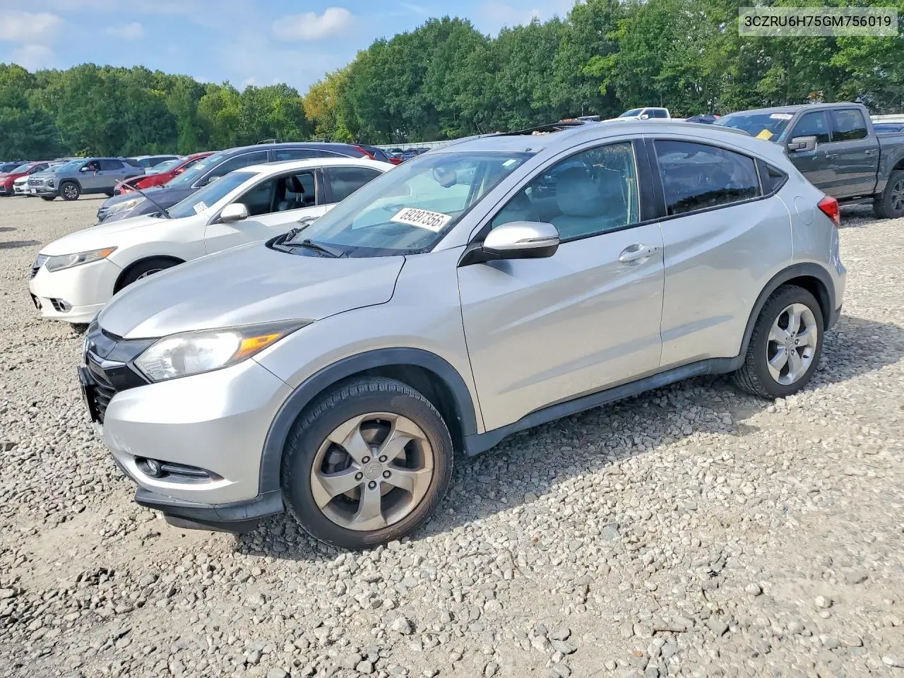 HONDA HR-V 2016, VIN 3CZRU6H75GM756019