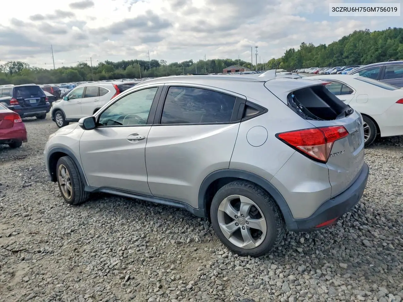 2016 HONDA HR-V VIN 3CZRU6H75GM756019 — фото 2