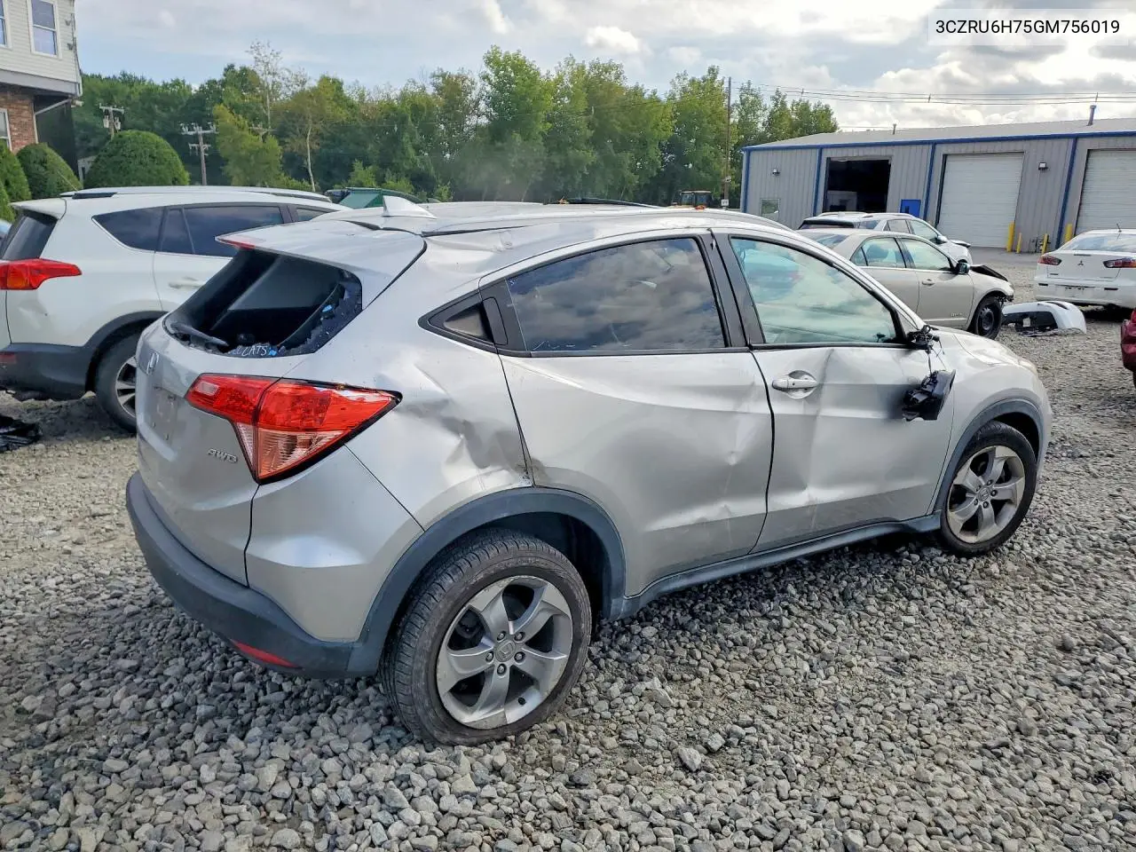 2016 HONDA HR-V VIN 3CZRU6H75GM756019 — фото 3