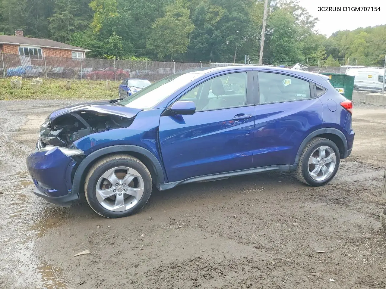 HONDA HR-V 2016, VIN 3CZRU6H31GM707154
