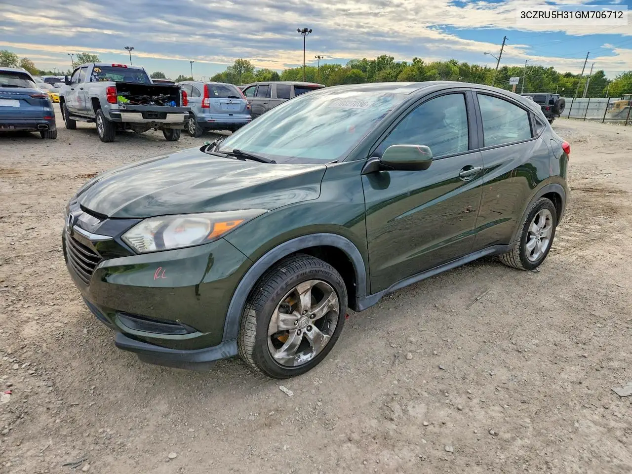 HONDA HR-V 2016, VIN 3CZRU5H31GM706712