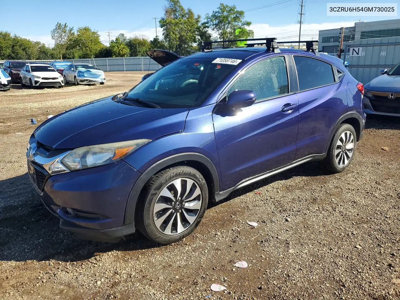 HONDA HR-V 2016, VIN 3CZRU6H54GM730025