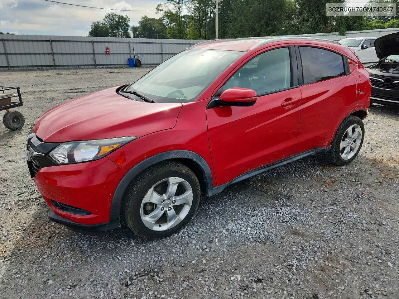 HONDA HR-V 2016, VIN 3CZRU6H76GM740847