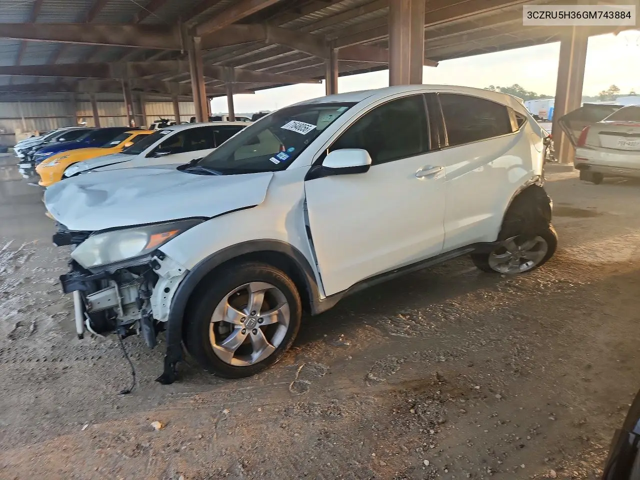 HONDA HR-V 2016, VIN 3CZRU5H36GM743884