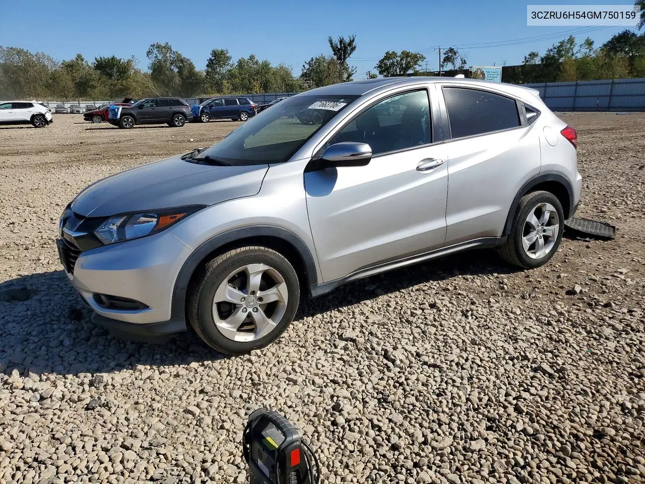 HONDA HR-V 2016, VIN 3CZRU6H54GM750159