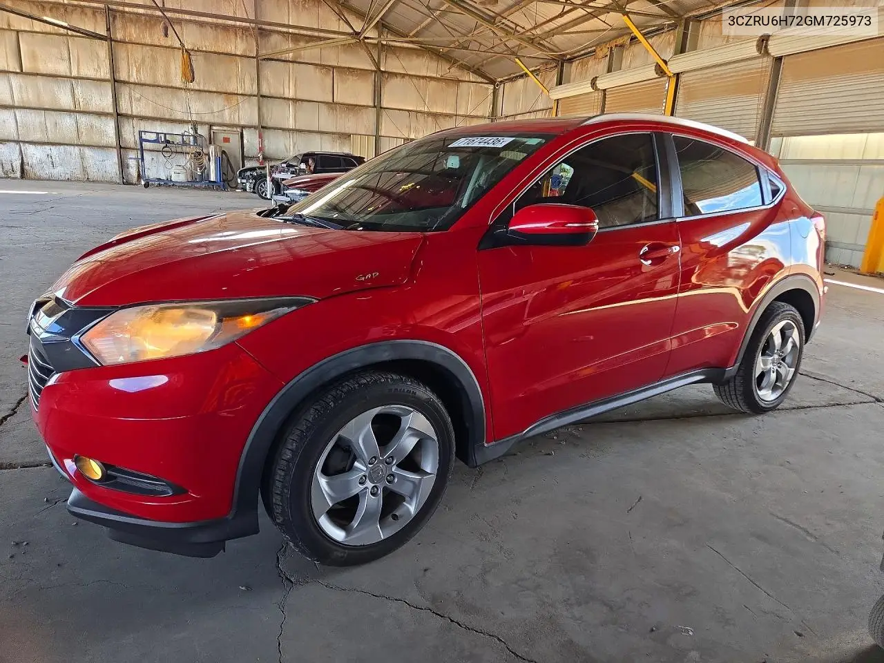 HONDA HR-V 2016, VIN 3CZRU6H72GM725973