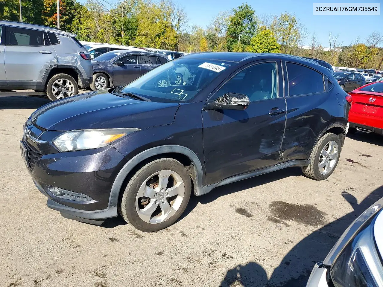 HONDA HR-V 2016, VIN 3CZRU6H76GM735549