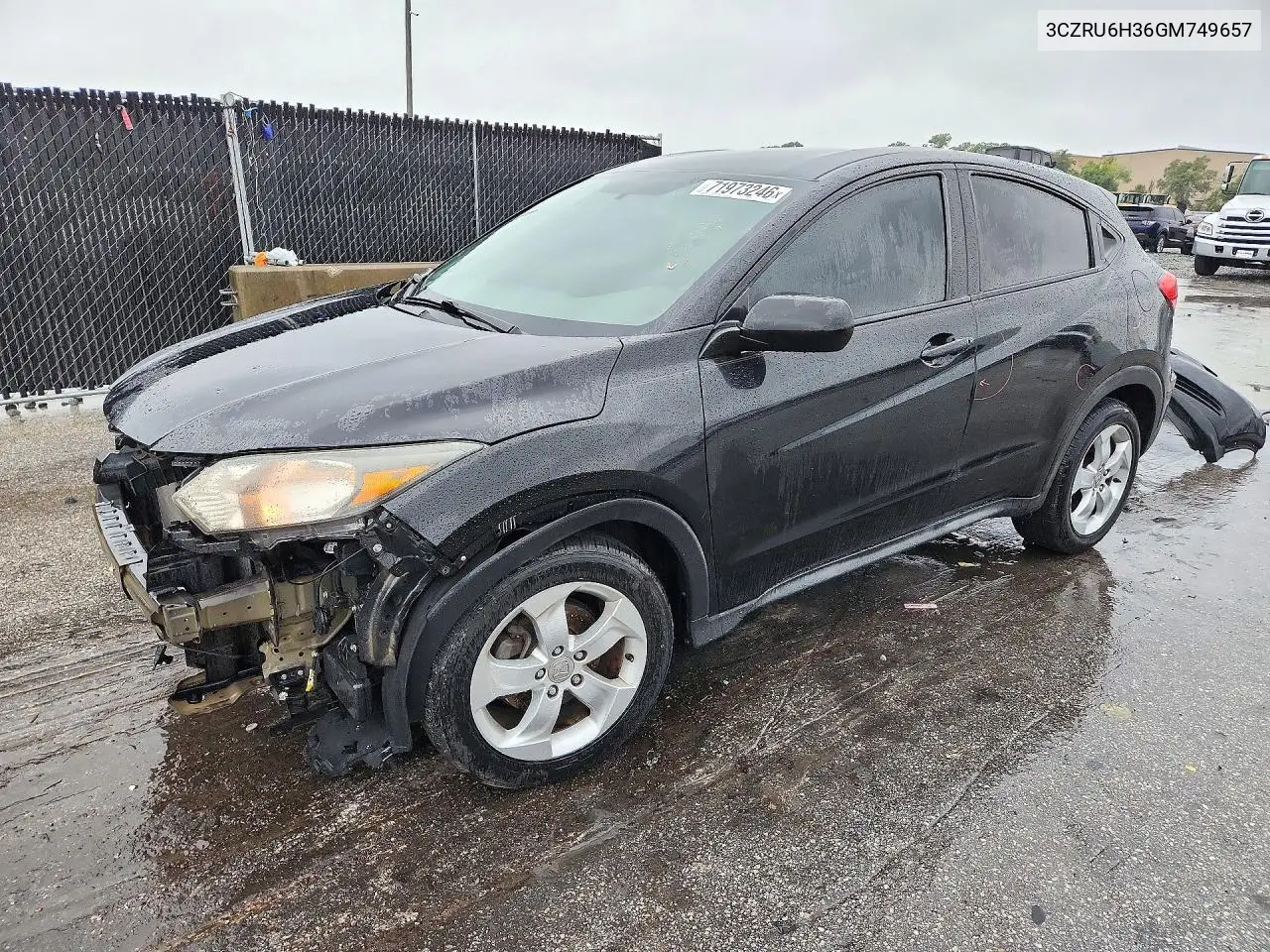 HONDA HR-V 2016, VIN 3CZRU6H36GM749657