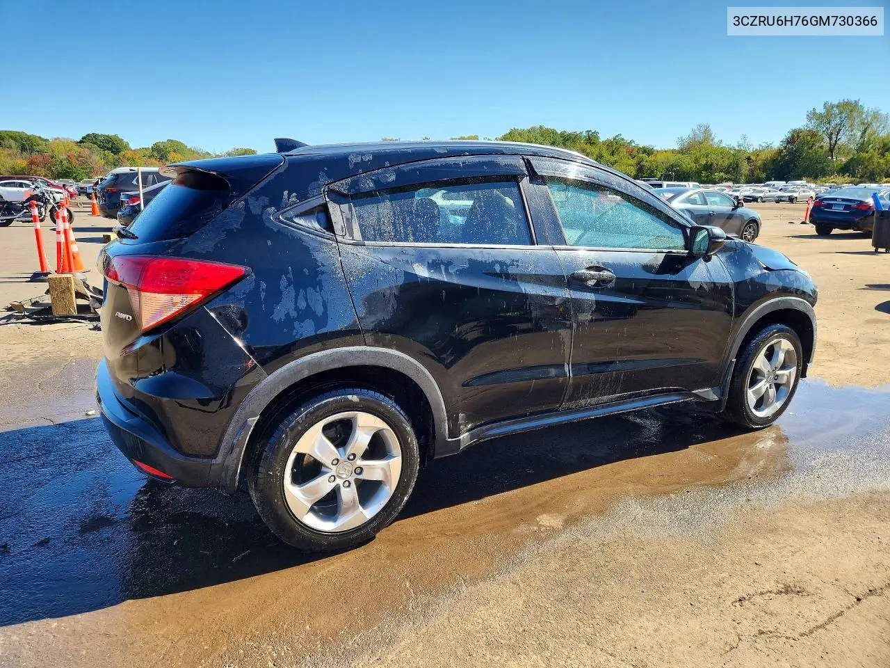 2016 HONDA HR-V VIN 3CZRU6H76GM730366 — фото 3