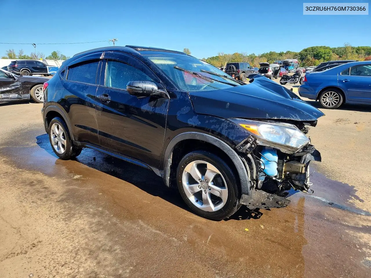 2016 HONDA HR-V VIN 3CZRU6H76GM730366 — фото 4