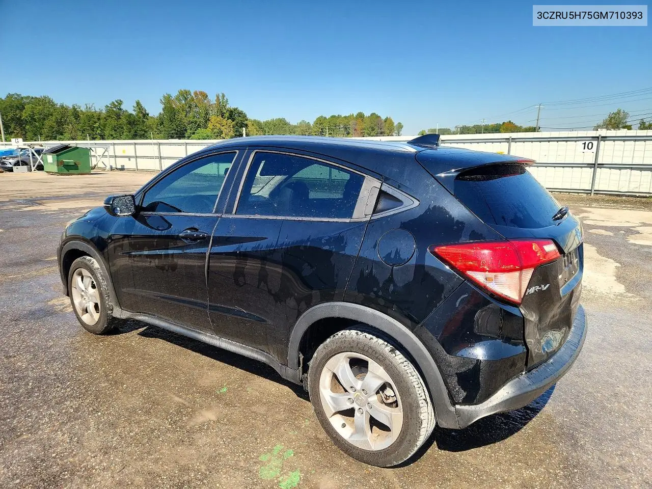 2016 HONDA HR-V VIN 3CZRU5H75GM710393 — фото 2